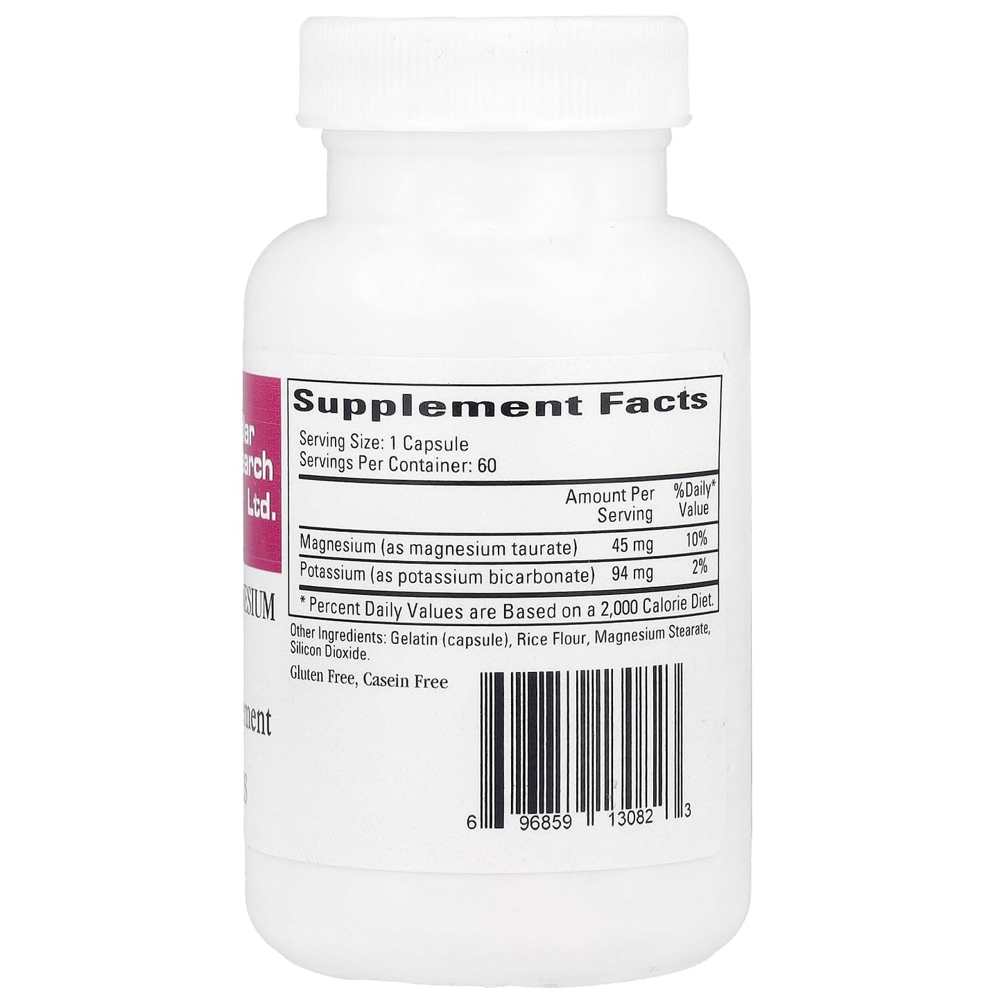 Cardiovascular Research Magnesium-Potassium Taurate Capsules 60 Count