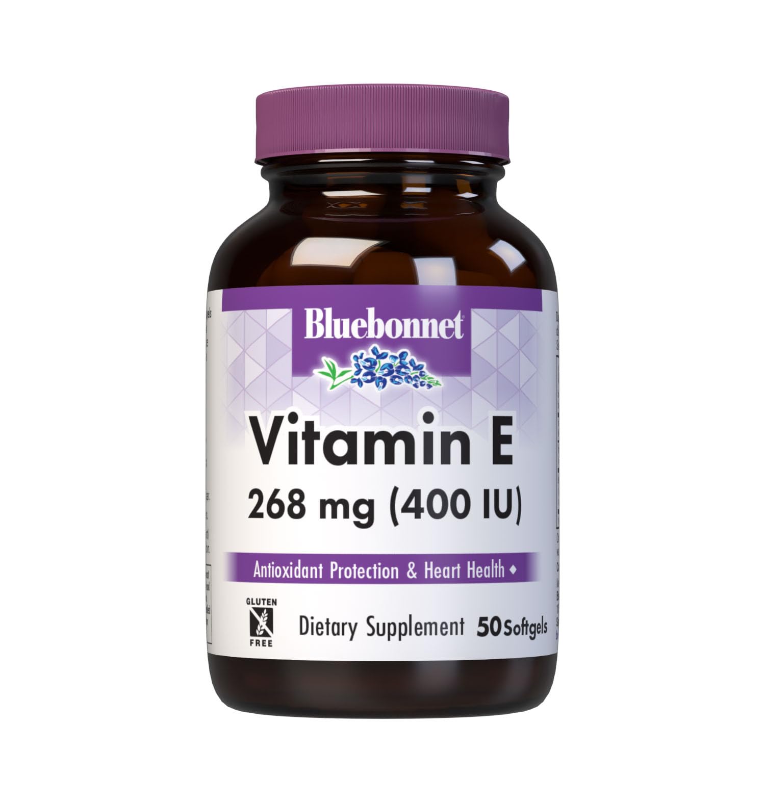 BlueBonnet Vitamin E 400 IU (268 mg) Mixed Tocopherols Softgels 50 Count