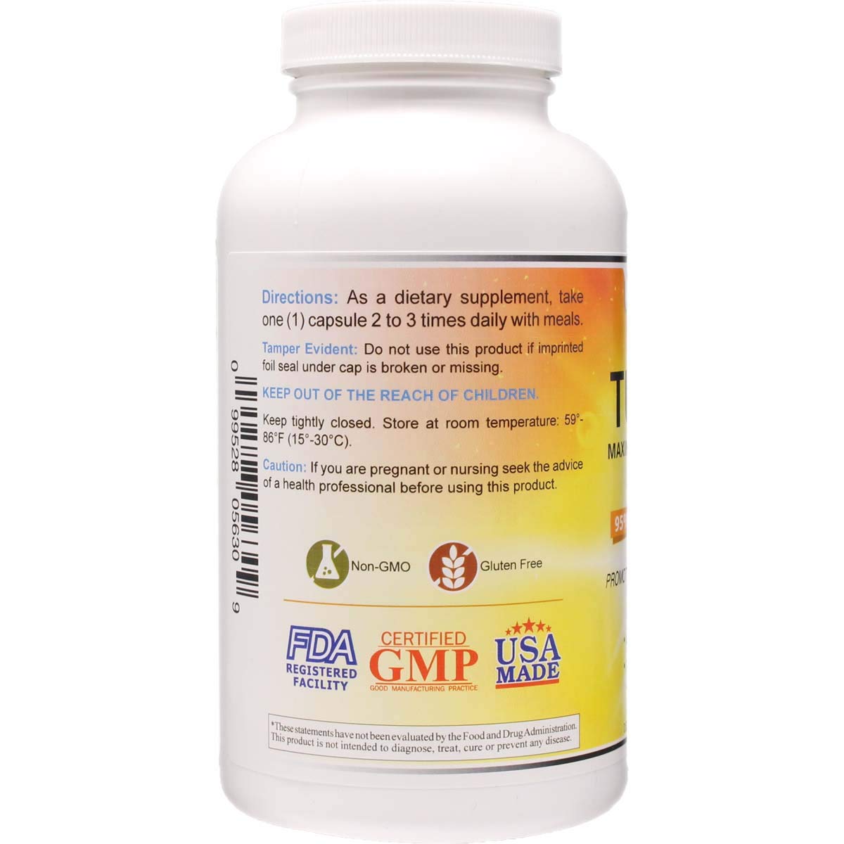 Wonder Laboratories Maximum Strength Turmeric with BioPerine - 95% Curcumin Extract, Capsule, 300 Count
