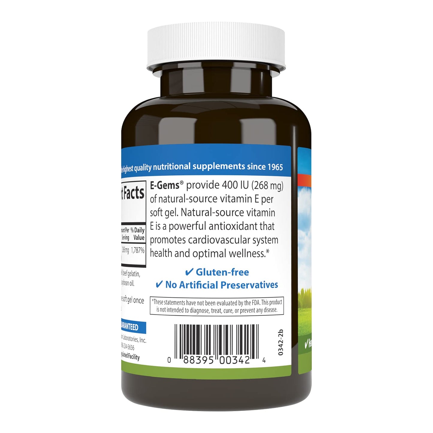 Carlson E-Gems Vitamin E 400 IU Softgels 200 Count
