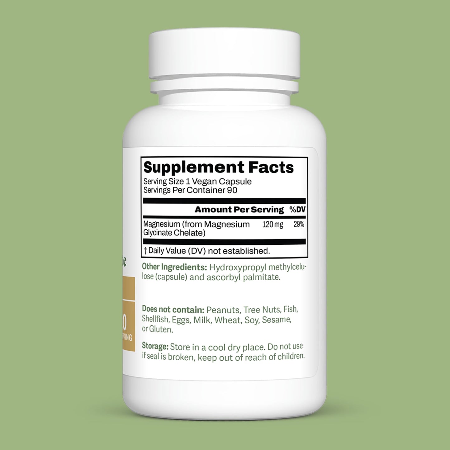 Dr. Murray Natural Products Ultra Clean Magnesium Glycinate 120 mg Capsules, 90 Count