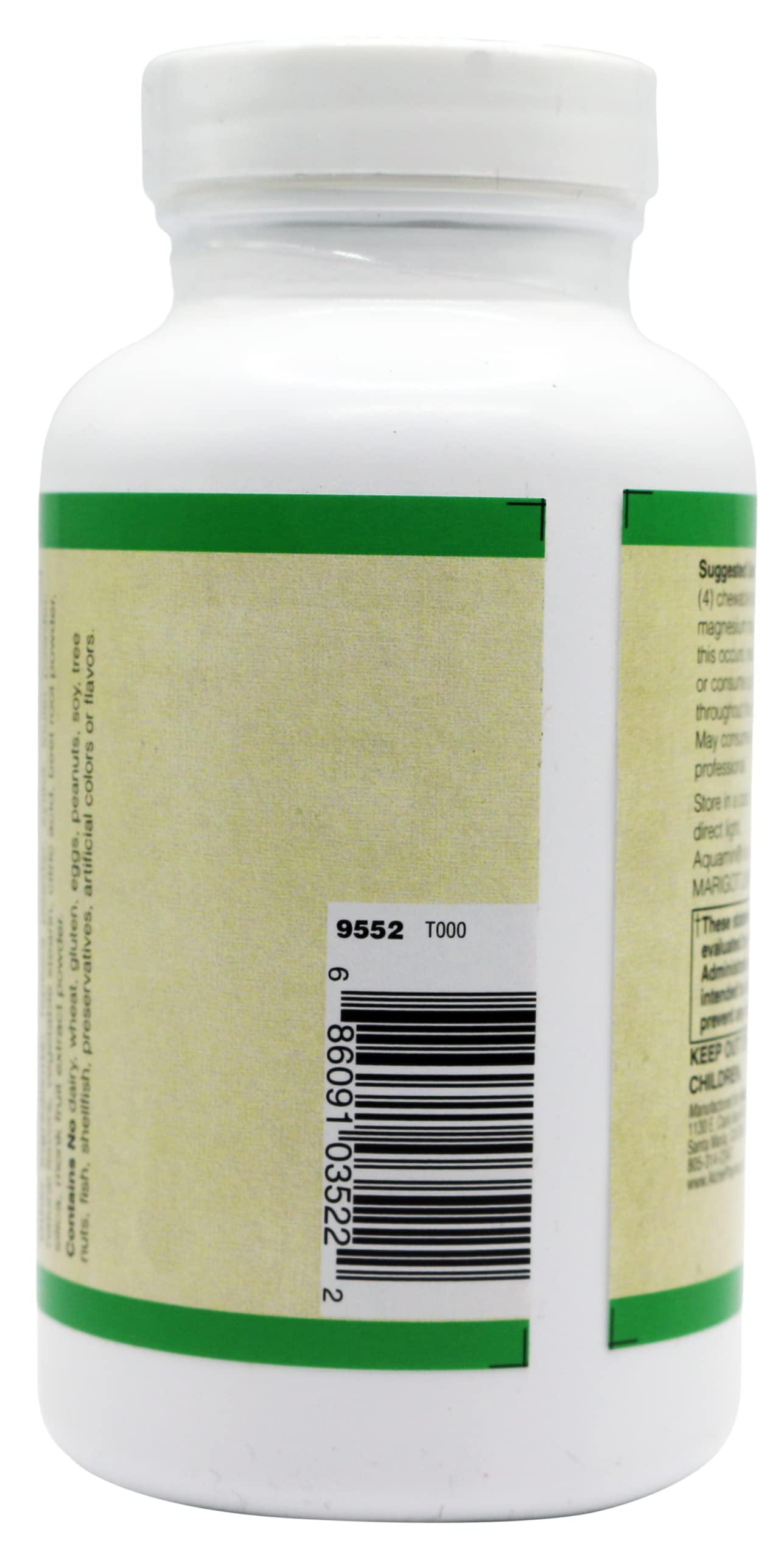 AlchePharma Triple Source Magnesium Aquamin Citrate and Chelate Chewable 120 Count