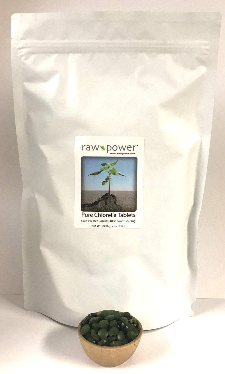 Raw Power Chlorella Tablets, 4000 Count
