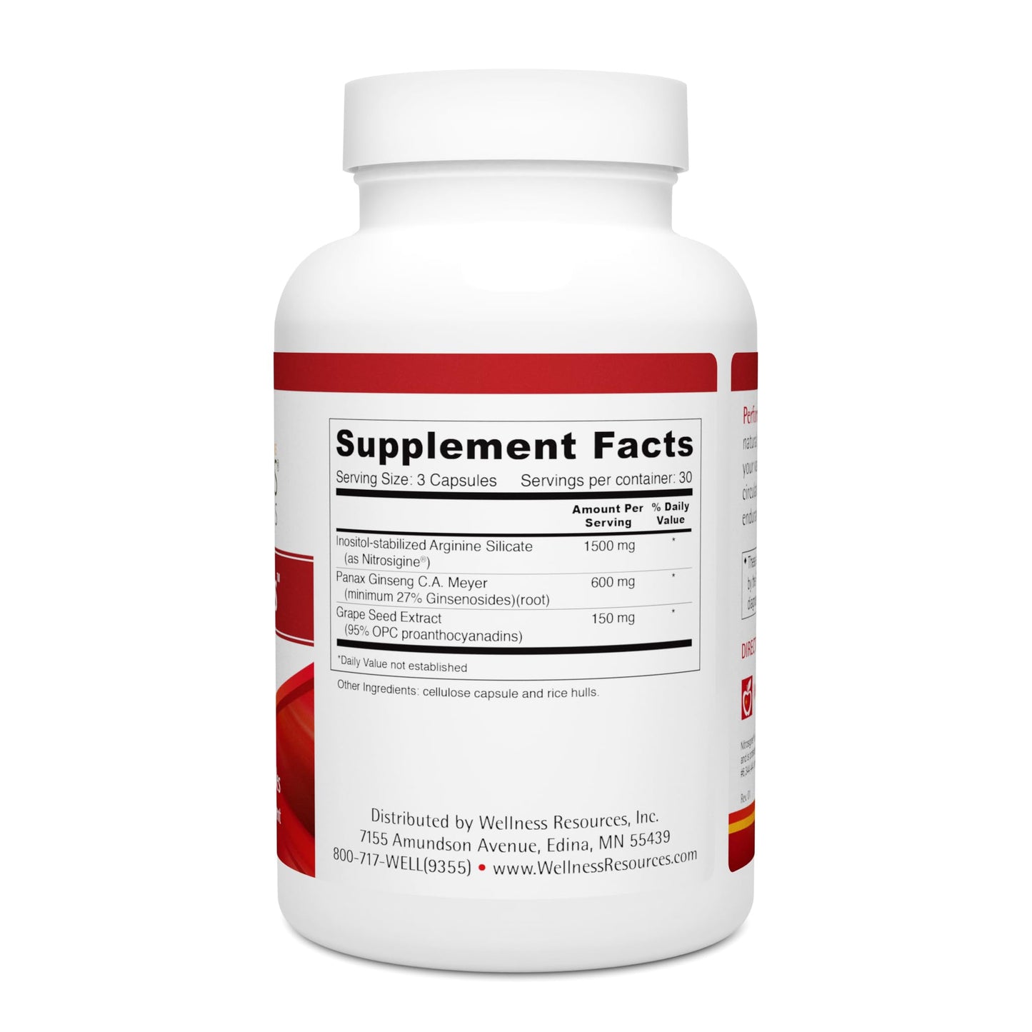 Wellness Resources Performa Plus with Advanced Absorption Nitrosigine L-Arginine, Panax Ginseng, GSE, 90 Capsules