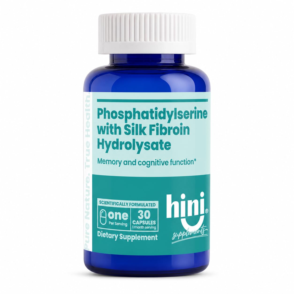 HINI Phosphatidylserine with Silk Fibroin Hydrolysate Capsules, 30 Count
