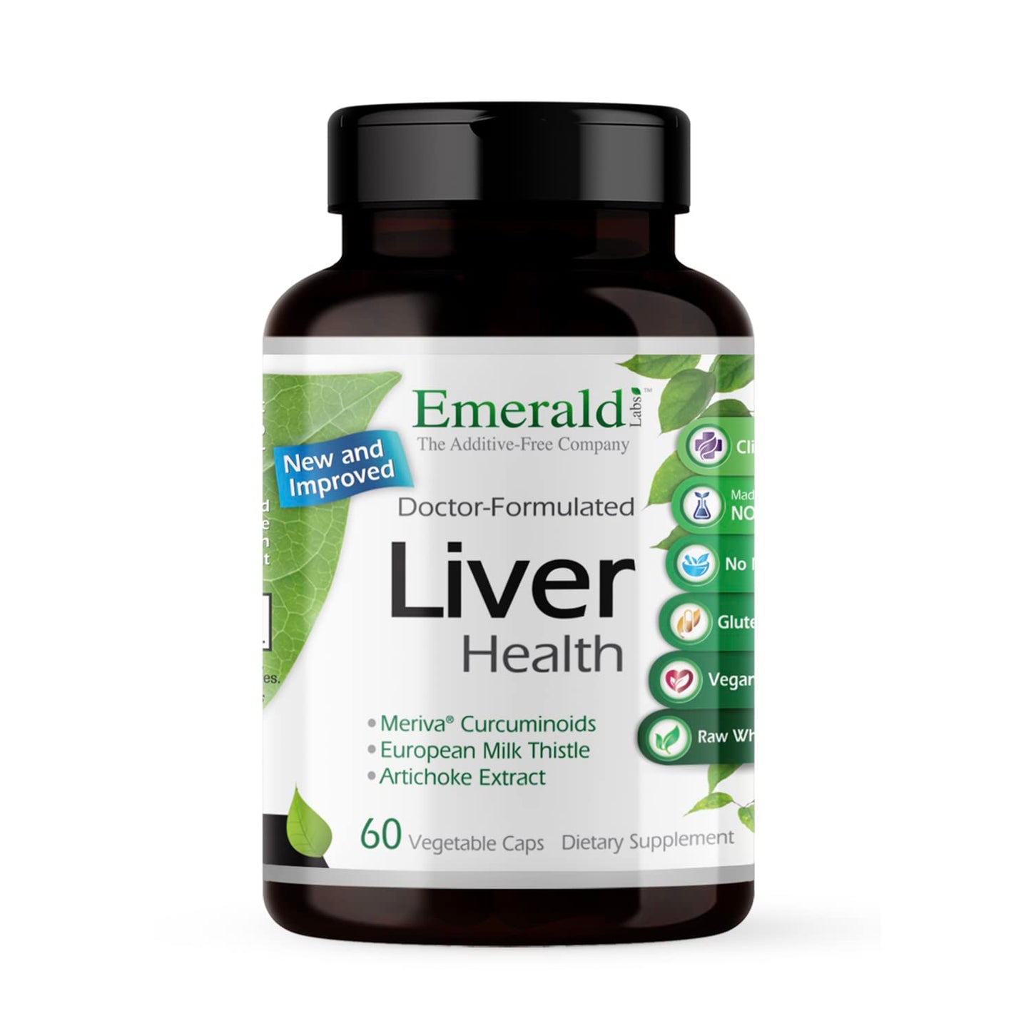 Emerald Labs Liver Health - Liver Support Supplement with European Milk Thistle Extract Capsules, 60 Count