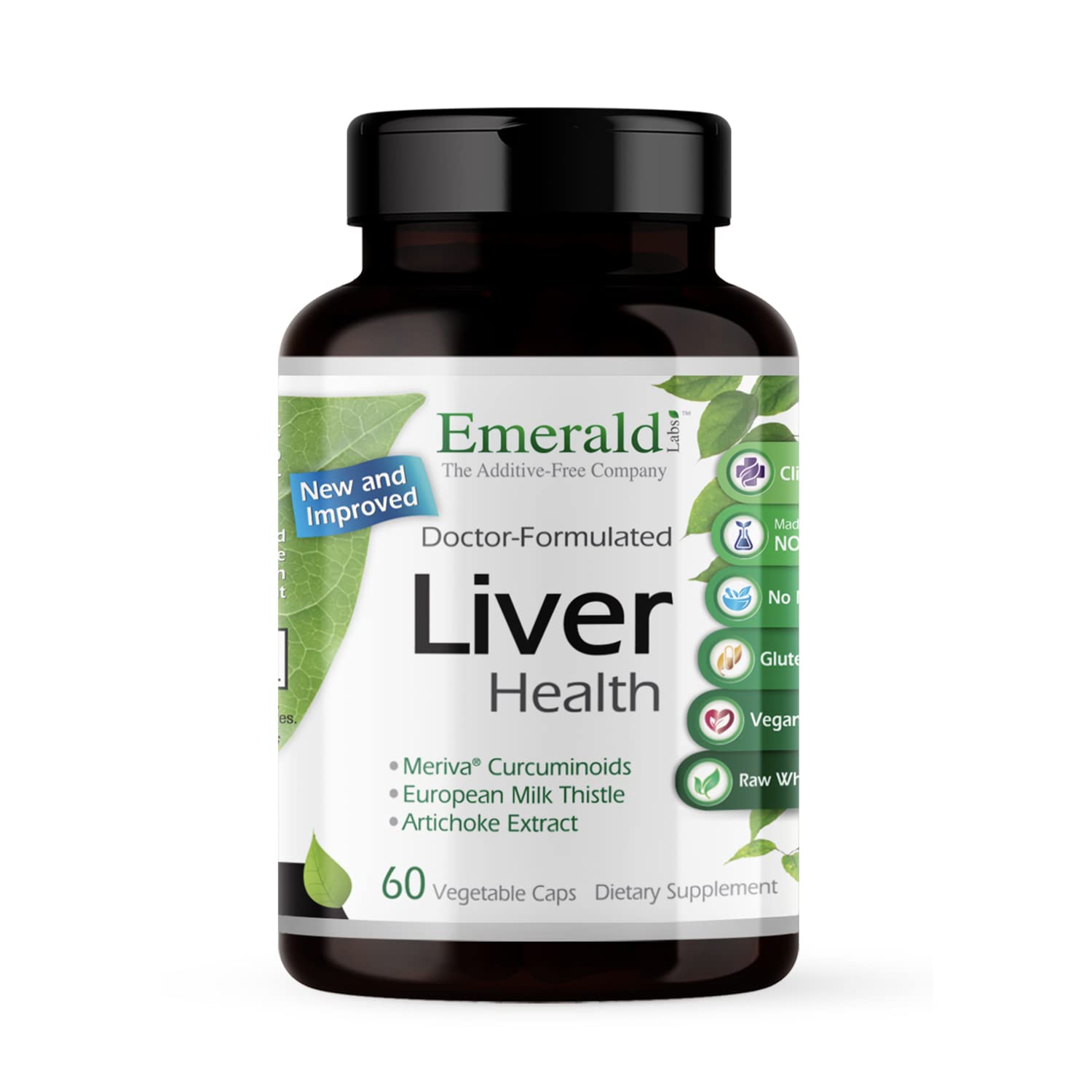 Emerald Labs Liver Health - Liver Support Supplement with European Milk Thistle Extract Capsules, 60 Count