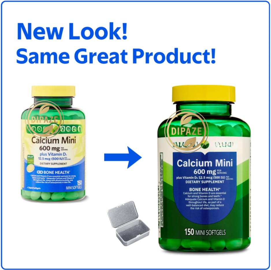 Generic Calcium Plus with Vitamin D3 600 mg Softgels, 150 Softgels