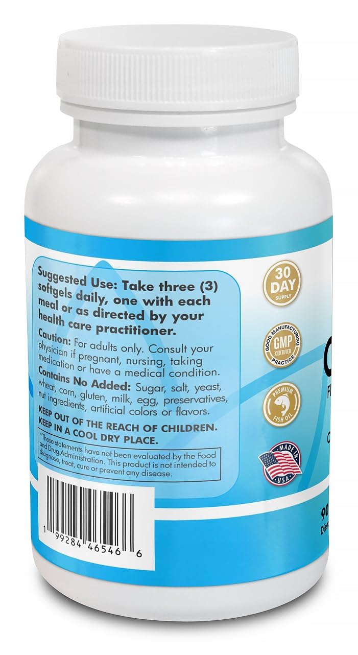 Main Products Omega 3 Fish Oil Concentrate Softgels 90 Count