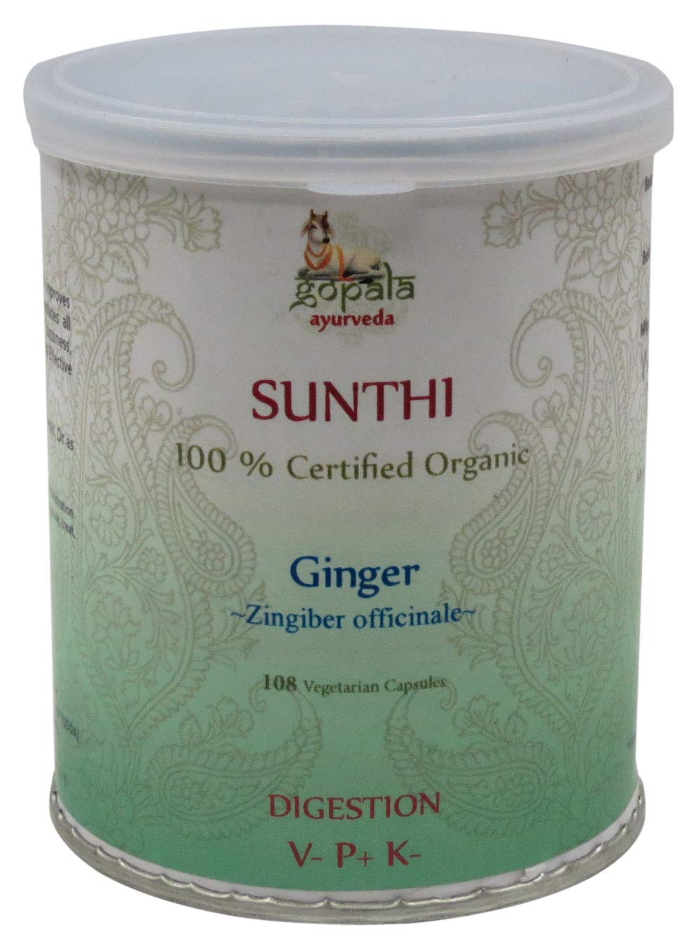 Gopala Organic Ginger (SUNTHI) Capsules 1 Count