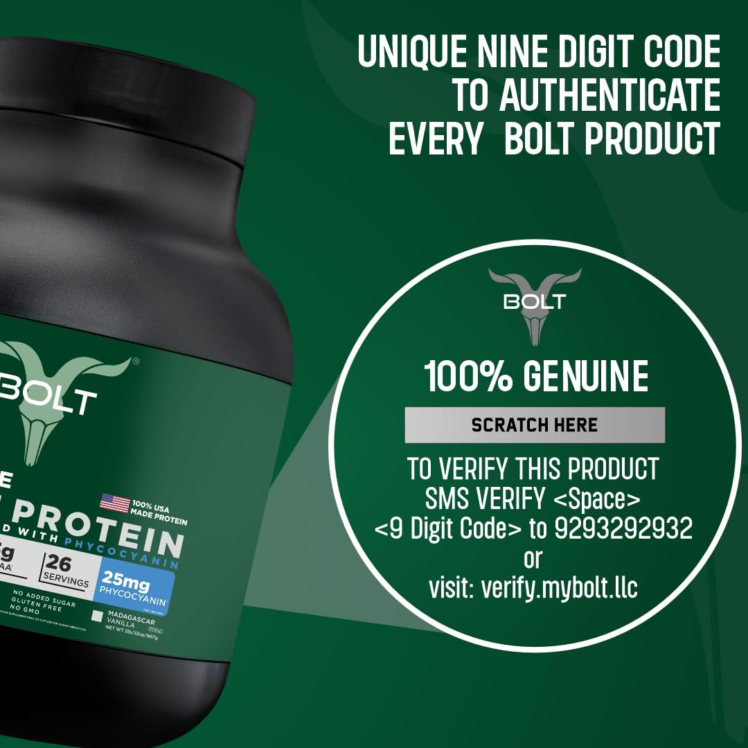 Bolt Nutrition Biozyme Plant Protein Powder, 2 lb