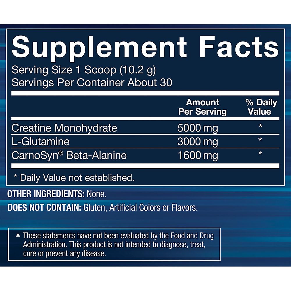 BodyTech Creatine + Glutamine Powder, 30 Servings (Pack of 1)