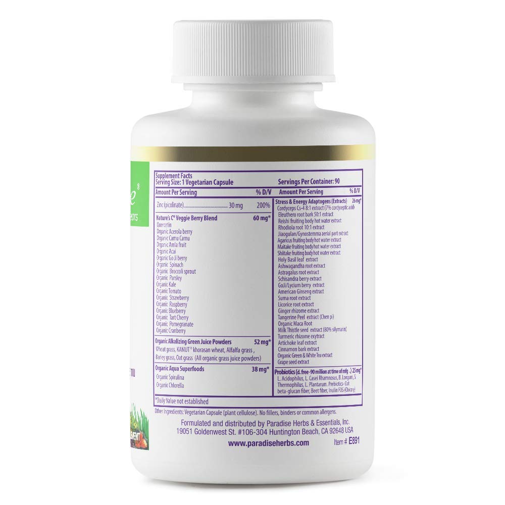 Paradise Herbs Zinc Picolinate 90 Capsules
