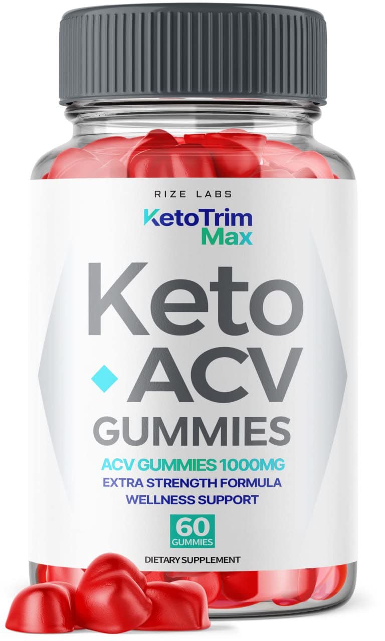 rize labs Keto Trim Max ACV Gummies for Advanced Weight Loss with Apple Cider Vinegar Supplement, 60 Count