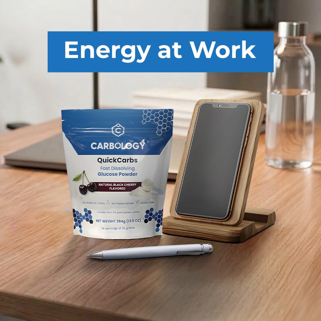 Carbology QuickCarbs Fast-Dissolving Glucose Powder Energy Blend 13.5 g per serving