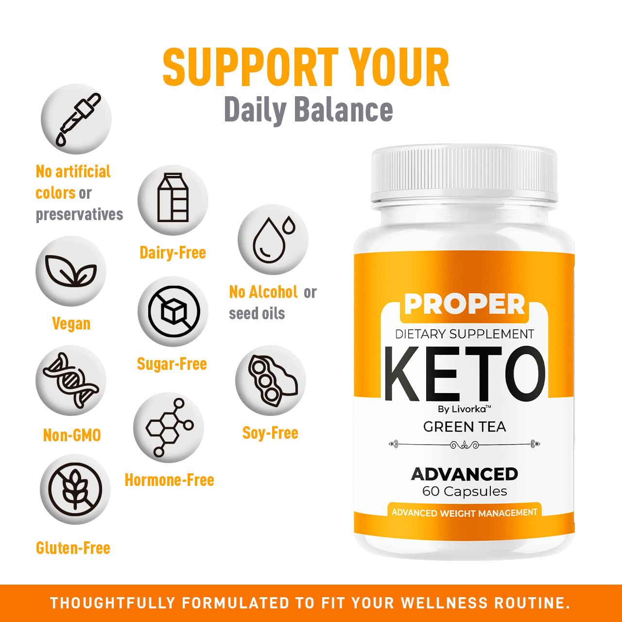 LIVORKA Proper Keto Capsules 120 Capsules