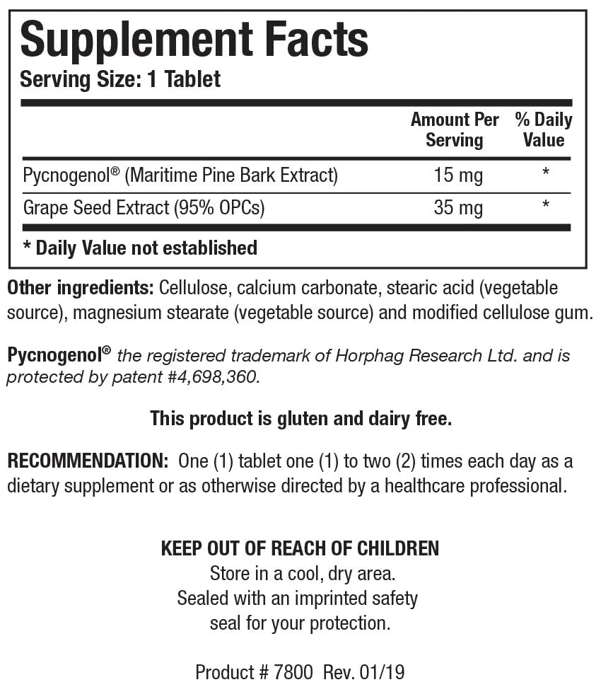 BIOTICS RESEARCH Bio Cyanidins Loaded with Oligomeric Proanthocyanidin Compounds OPC, Radiant Skin, Botanically Based Antioxidant Support, Heart Health, Polyphenols from Pine, 60 Tablets