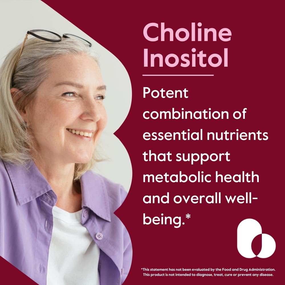 BESTVITE Choline Inositol 500mg Capsule, 120 Count