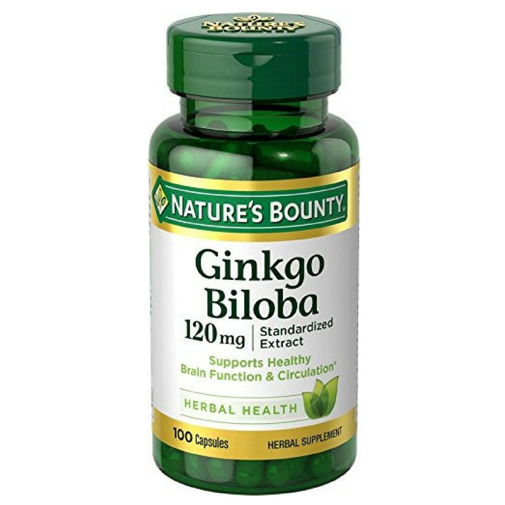 Nature's Bounty Ginkgo Biloba 120 mg Capsules, 400 Count