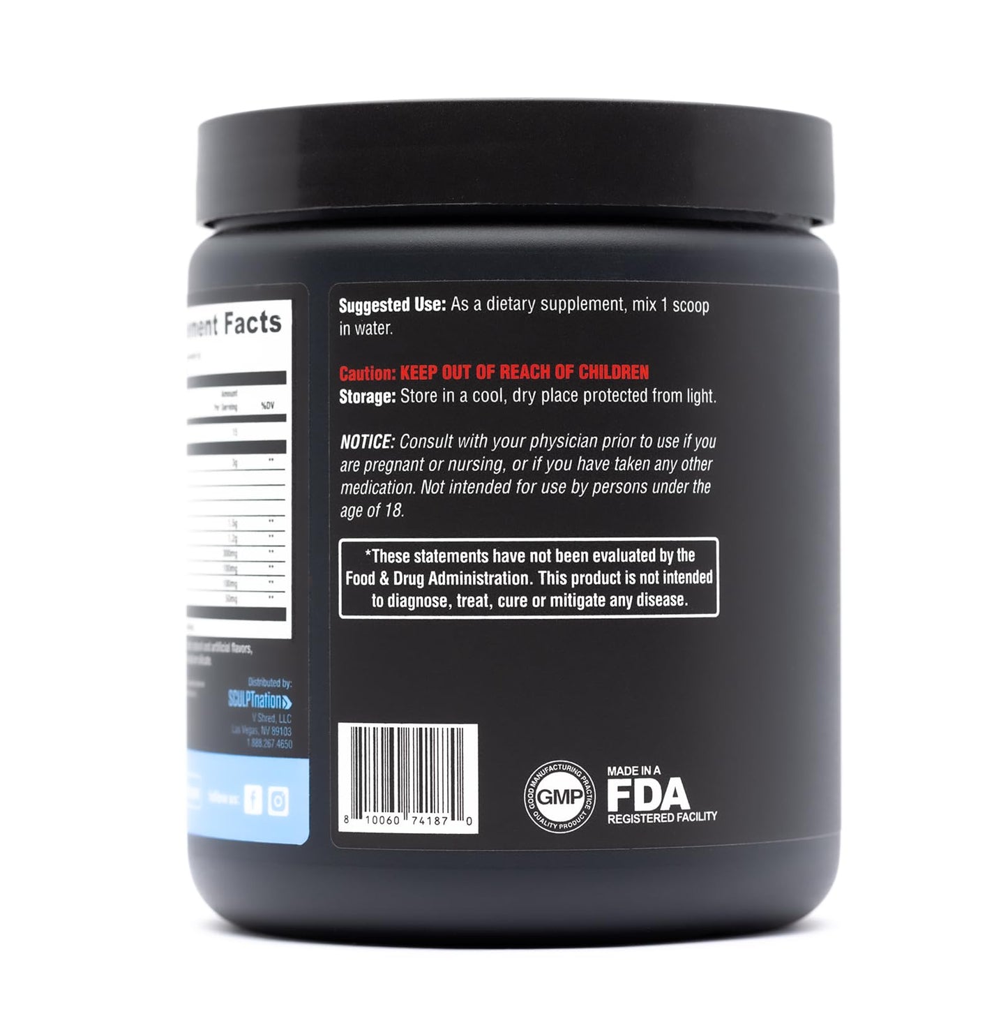 Sculpt Nation PreWorkout with Amino Acids Powder, 30 Servings