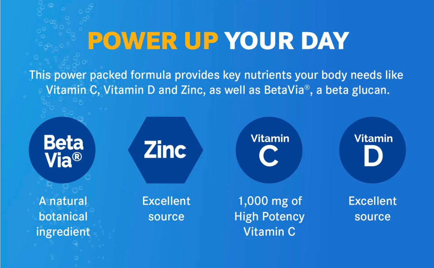 Emergen-C Immune+ 1000 mg Vitamin C + Vitamin D & Zinc Powder, 90 Packets