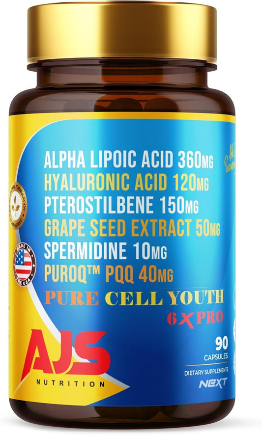 AJS Nutrition Pure Cell Youth 6X PRO Capsules, 360