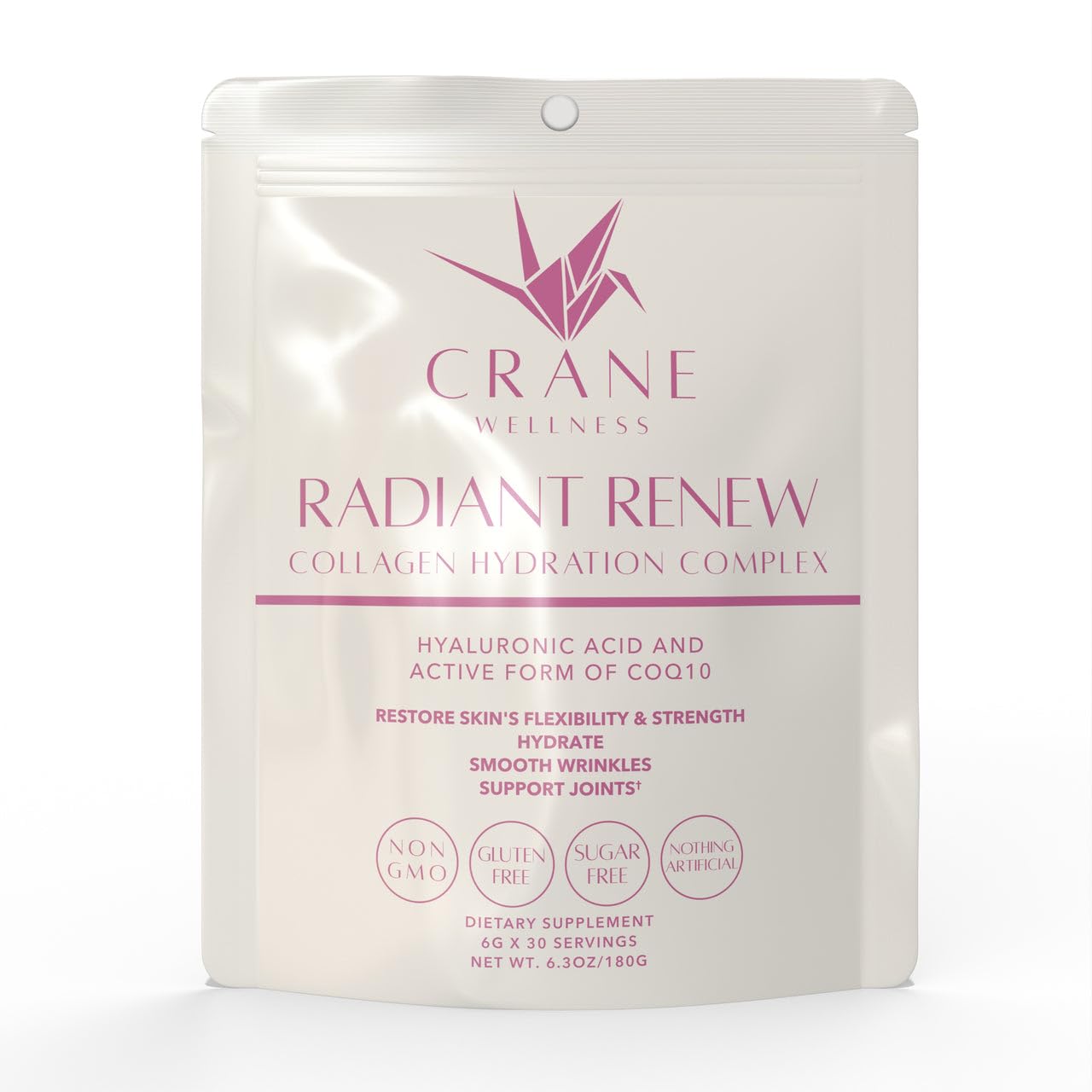 CRANE WELLNESS Radiant Renew Marine Collagen Complex Powder 6.35 oz