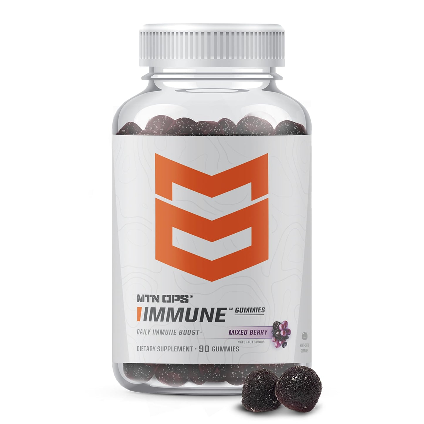 MTN OPS Immune Support with Elderberry Gummy 90 Count