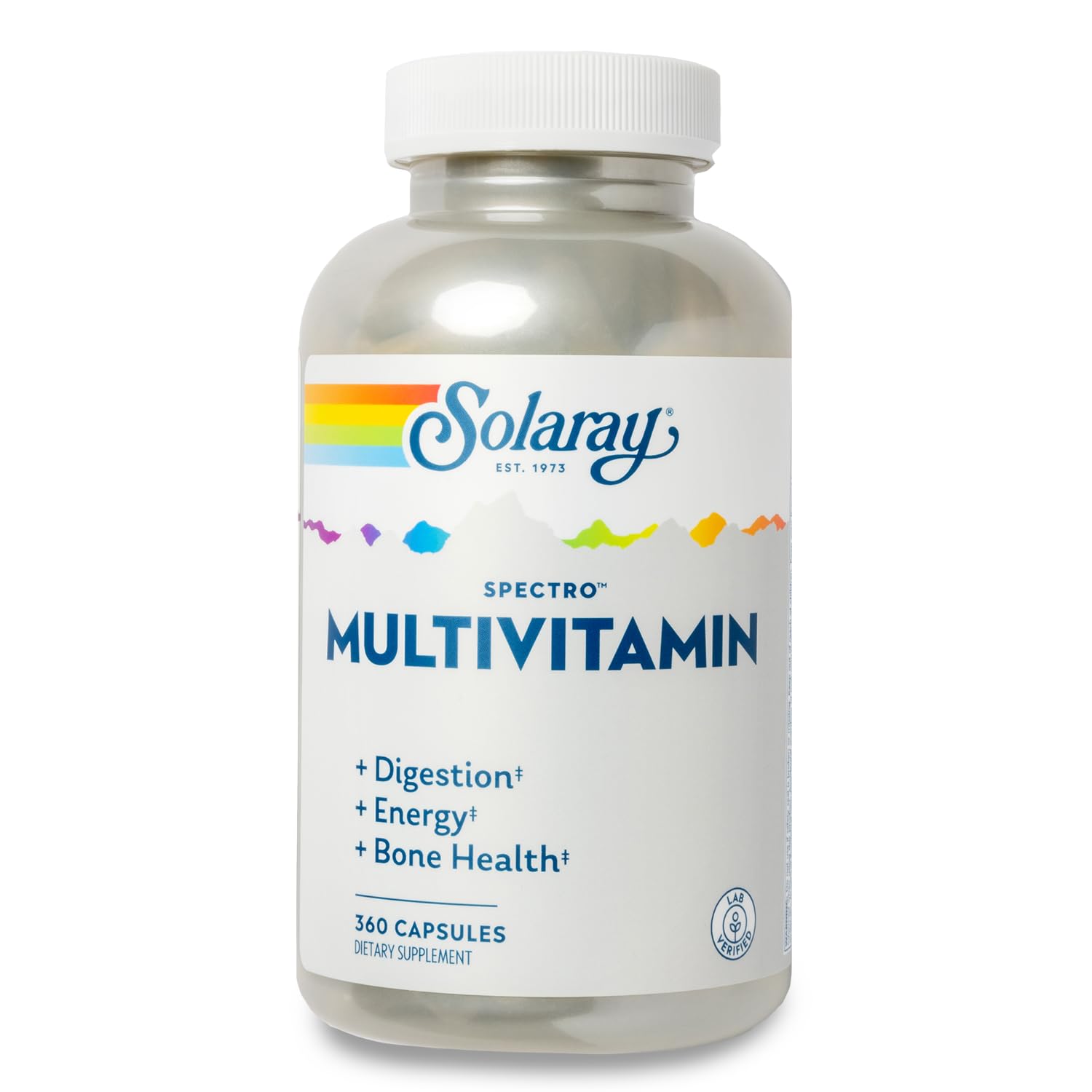 SOLARAY Spectro Multivitamin with Iron, 360 Capsules