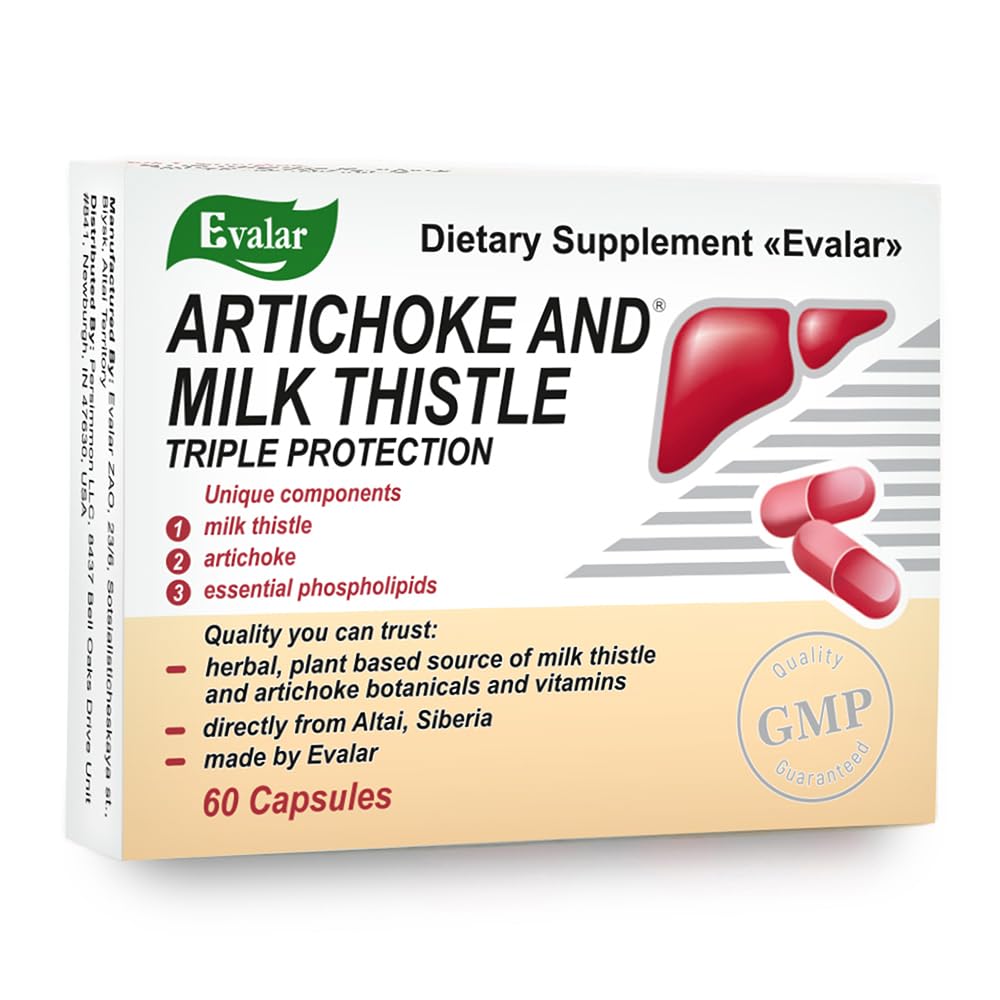 Evalar Milk Thistle Artichoke Herbs Siberian Tablets 60