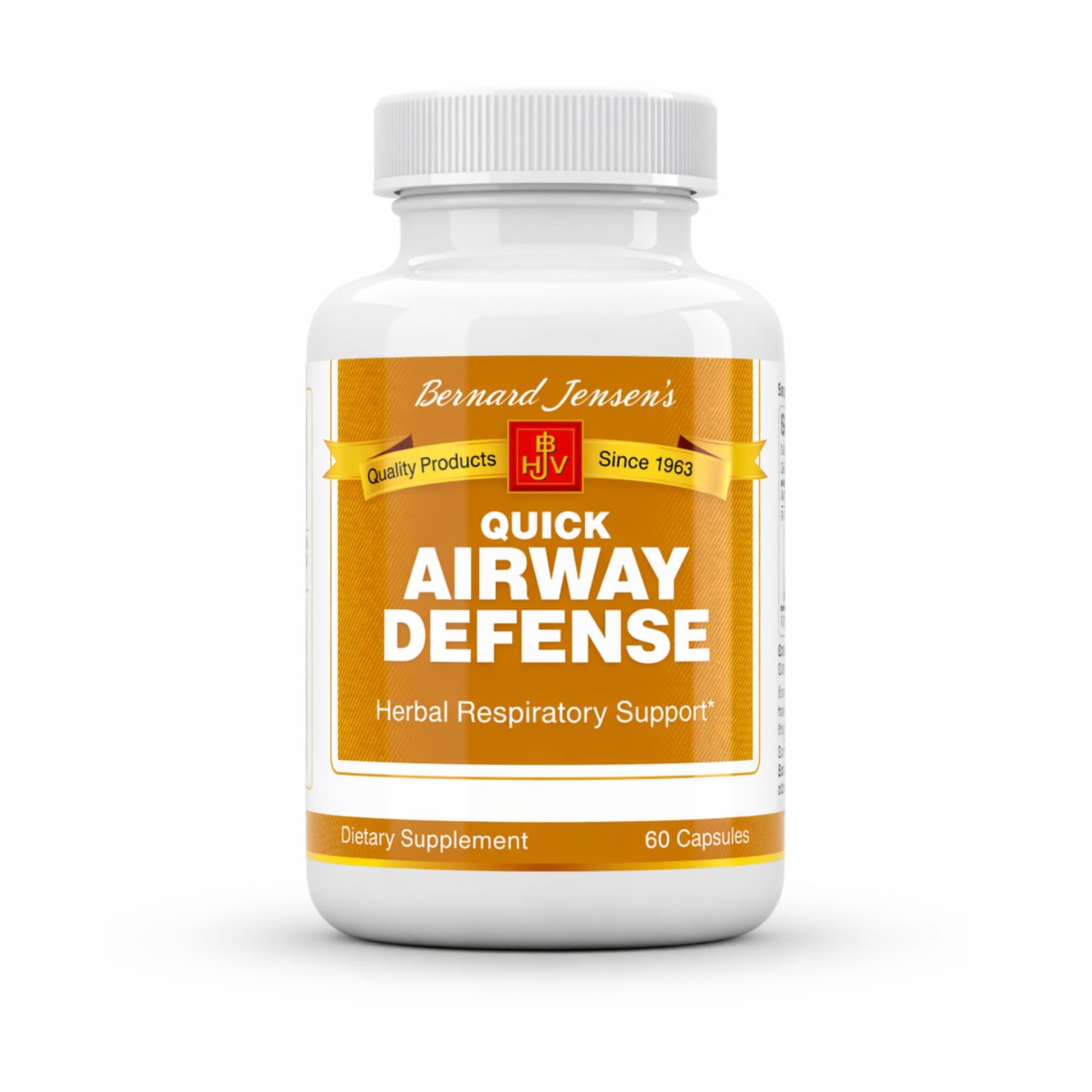 Bernard Jensen's Quick Airway Defense 440 mg Capsules, 60 Count