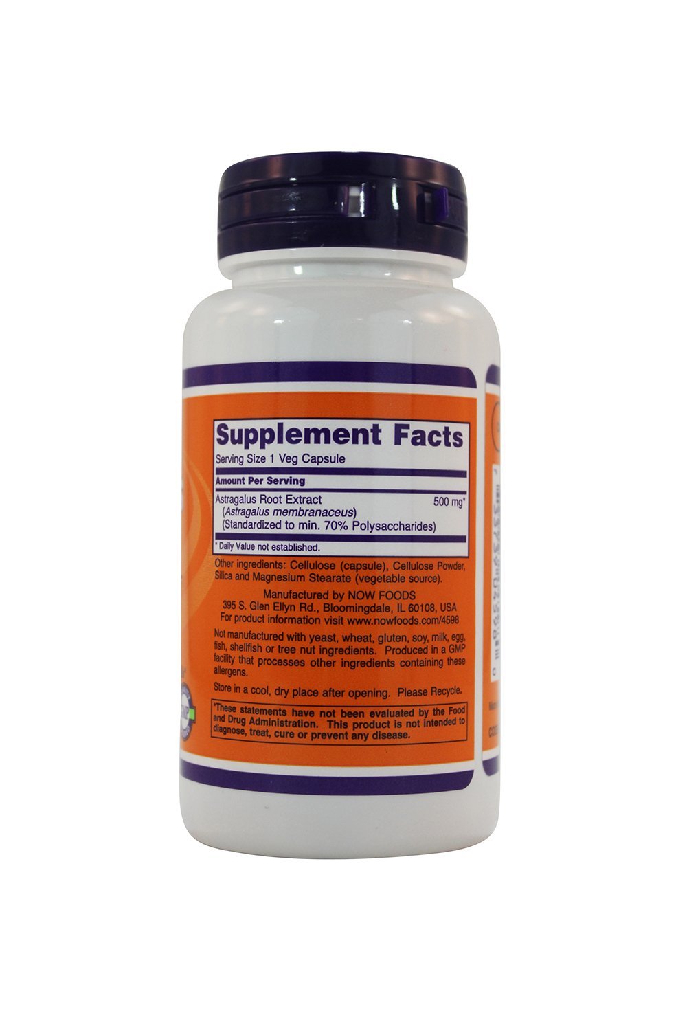 NOW Foods Astragalus Extract Capsule 3-Pack