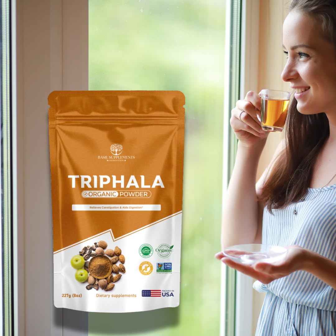BASIL SUPPLEMENTS Triphala Powder 8 Ounce
