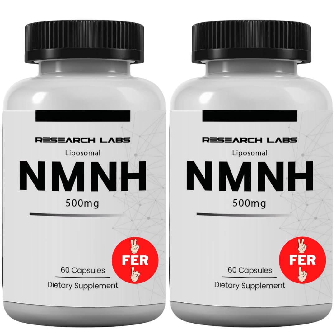 Research Labs Liposomal NMNH NMN Supplement Alternative 500mg Per Serving, 120 Capsules