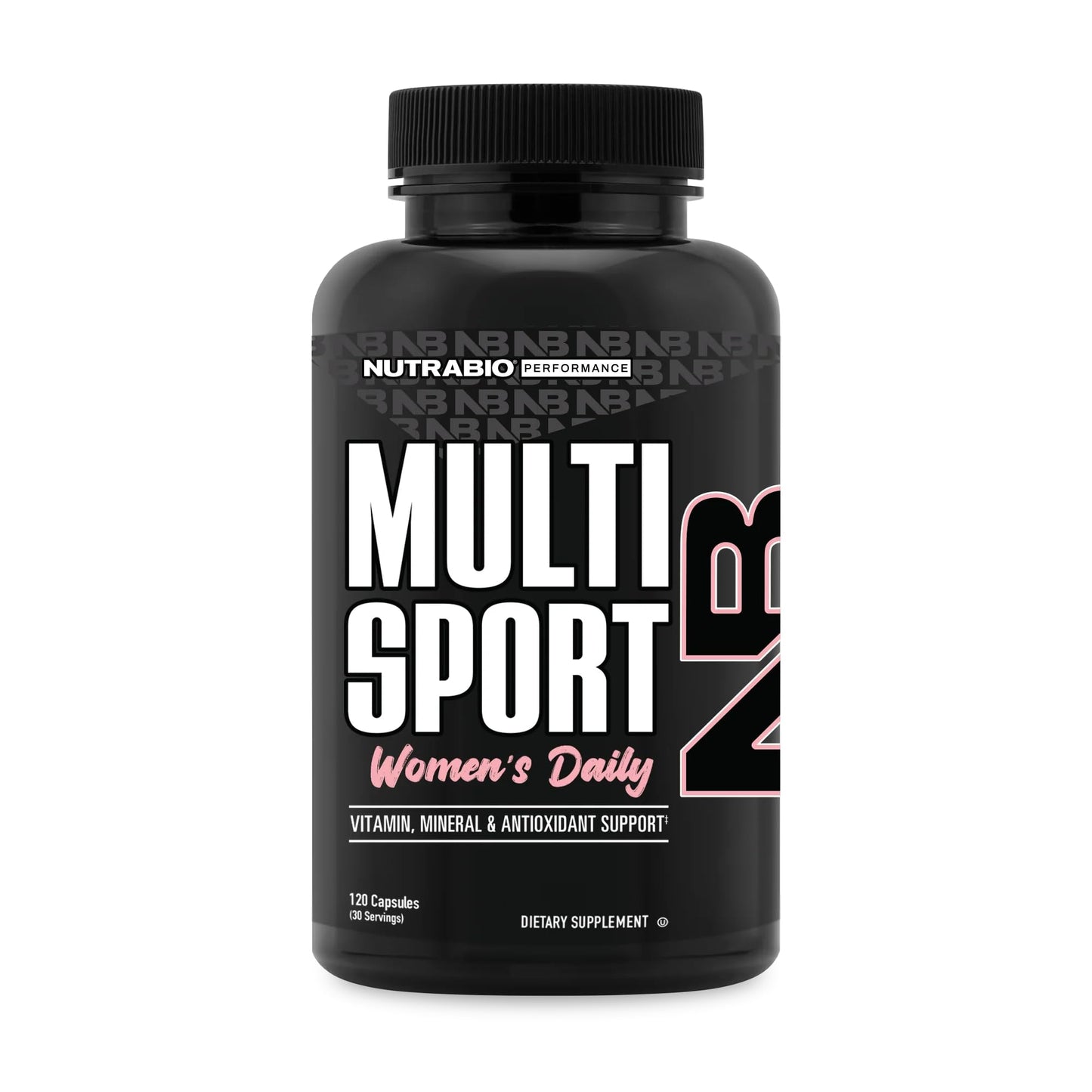 NutraBio Multisport for Women - Womens MultiVitamin - 33 Vitamins, Minerals, Micronutrients - Rich in Antioxidants - Supports Peak Athletic Performance, Energy, Metabolism, Capsule 120