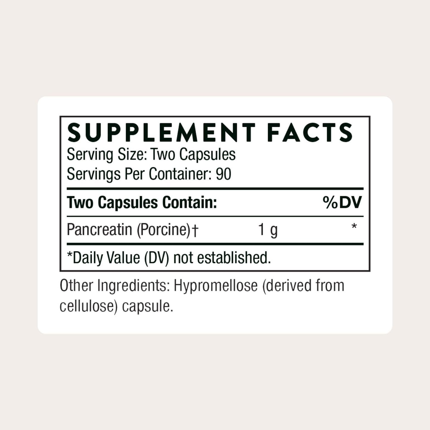 THORNE Pancreatic Enzymes Capsules 180
