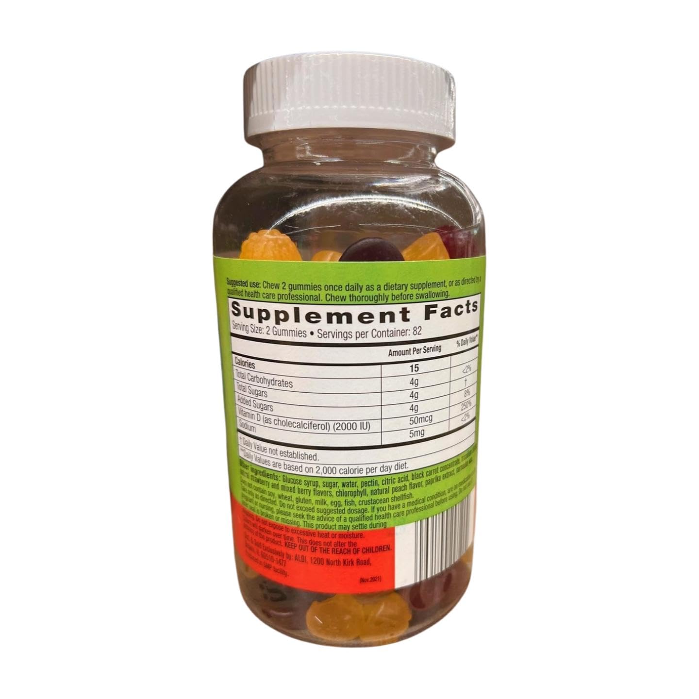 Generic Vitamin D Gummies for Bone & Immune Support, 164 Gummies