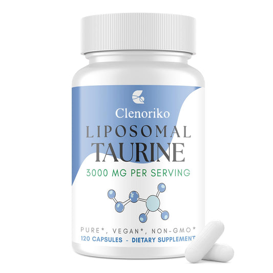 Clenoriko Liposomal Taurine Supplement 3000mg Capsule, 120 Count