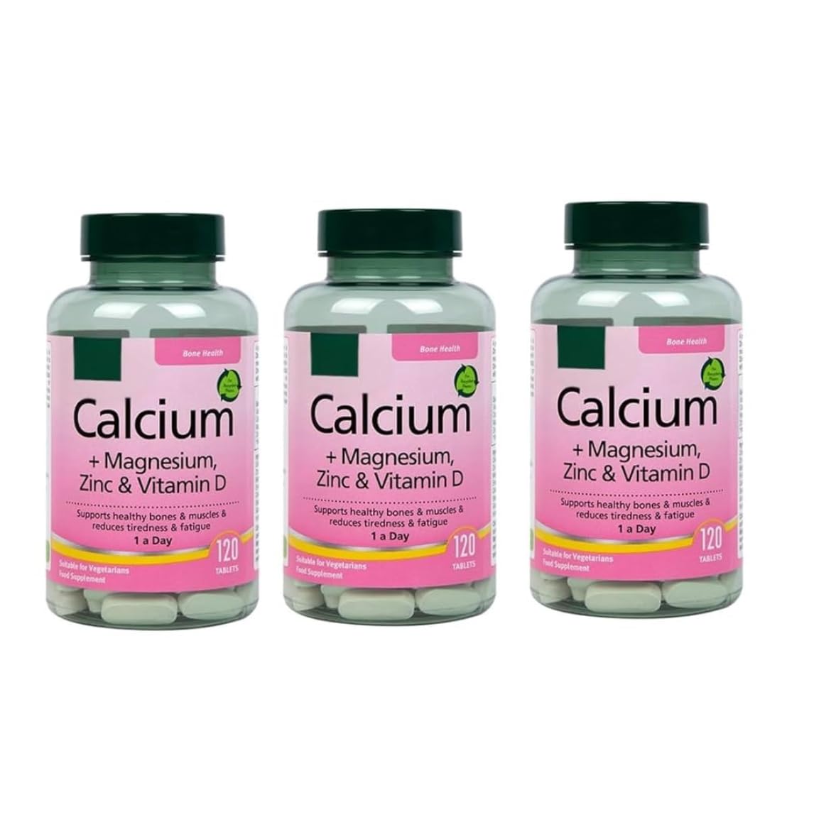 Generic Calcium + Magnesium, Zinc & Vitamin D 120 Tablets (Pack of 3, Total 360 Tablets)