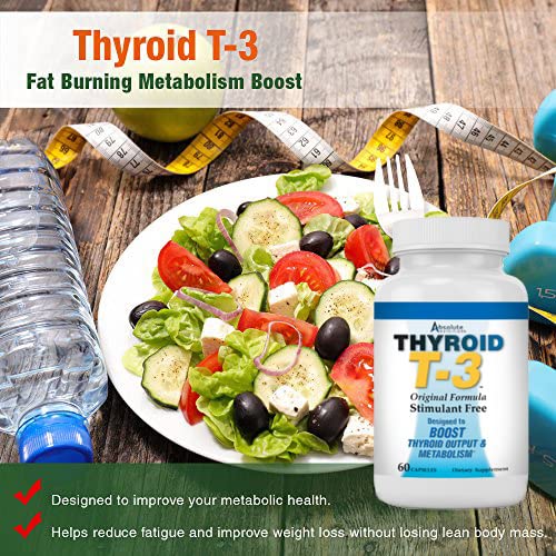 Absolute Nutrition Thyroid T3 Capsules, 120 Capsules