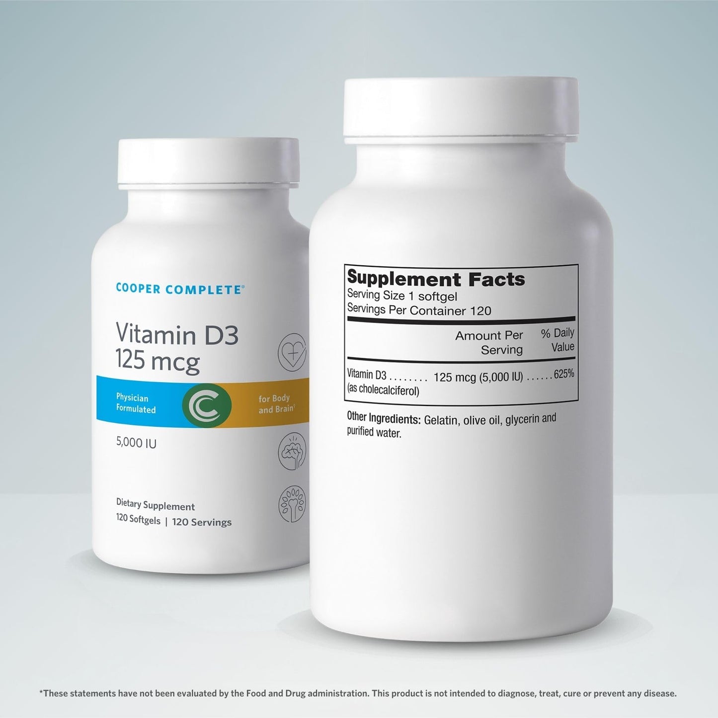 Cooper Complete Vitamin D3 5000 IU Softgels 120