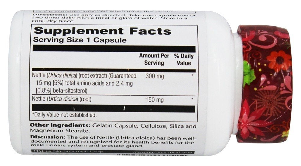 SOLARAY Nettle Root Extract Capsule 60 Count