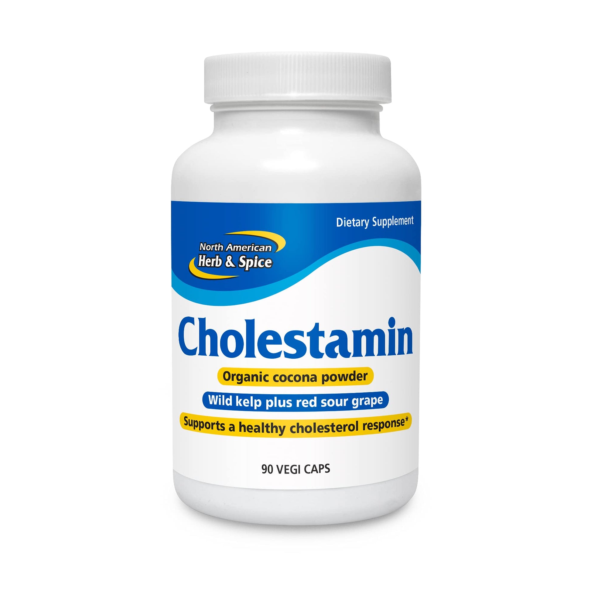 North American Herb & Spice Cholestamin Capsules, 90 Count