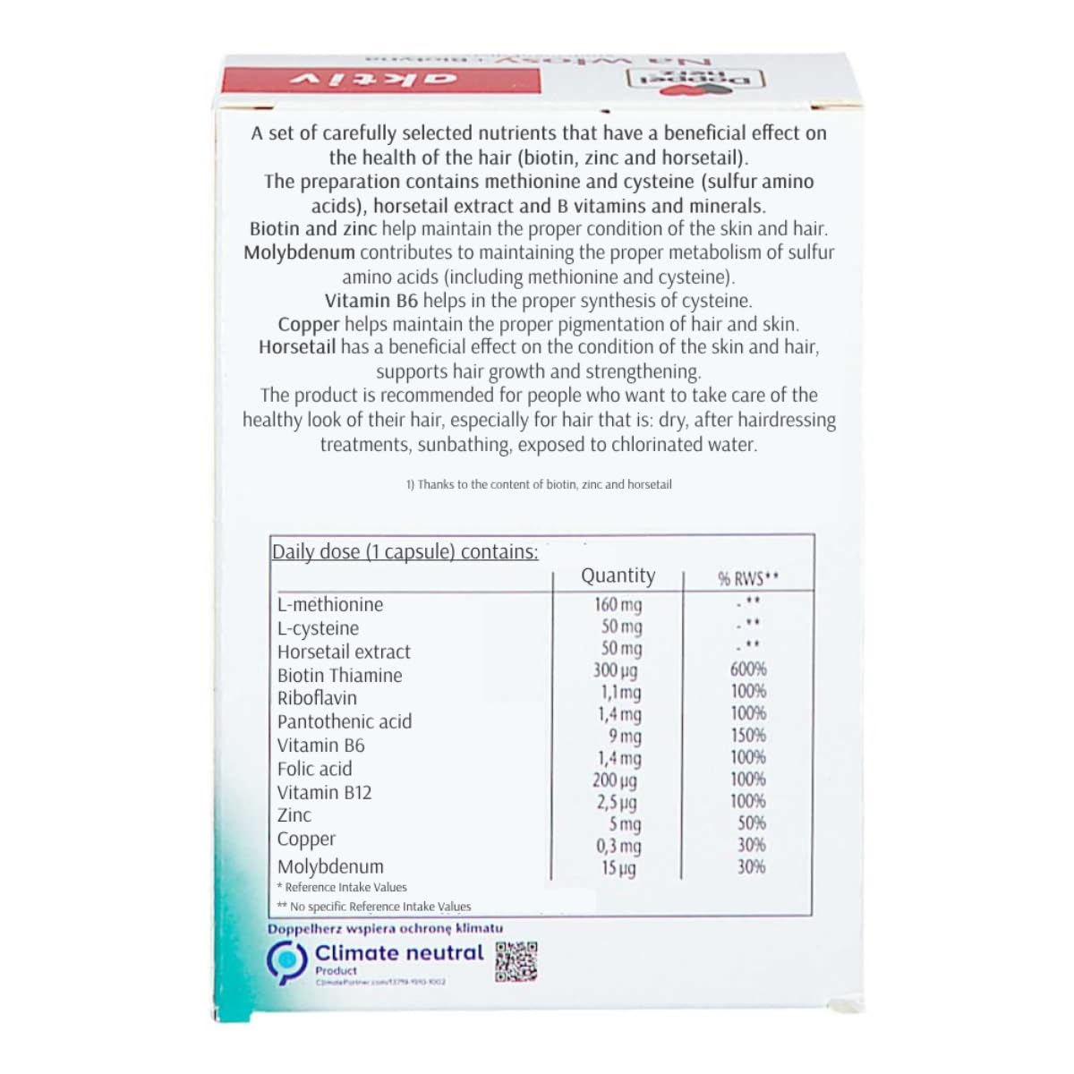 Generic Biotin for Hair 30 Capsules