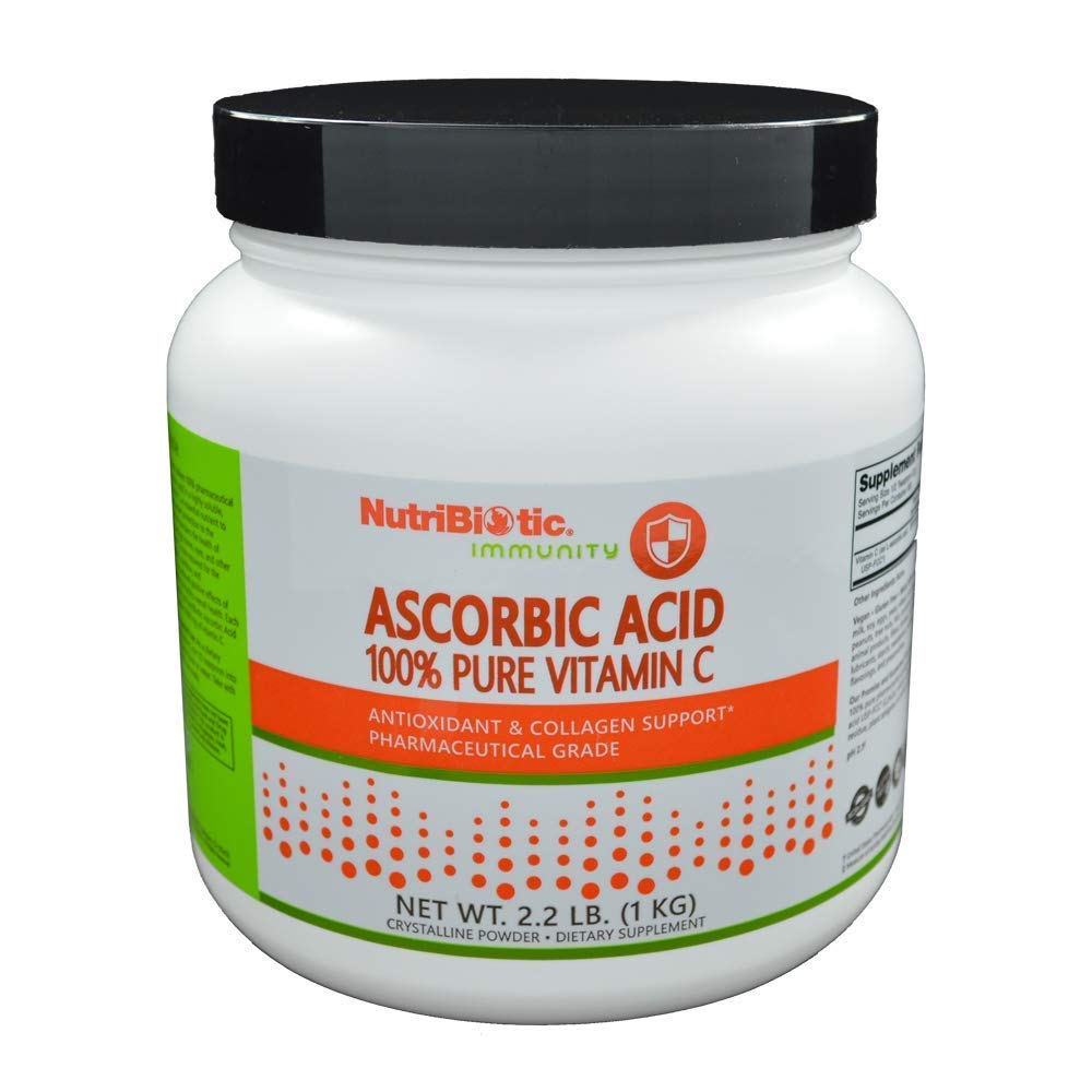 NutriBiotic Ascorbic Acid Crystalline Powder 2000 mg Vitamin C, 35.2 oz