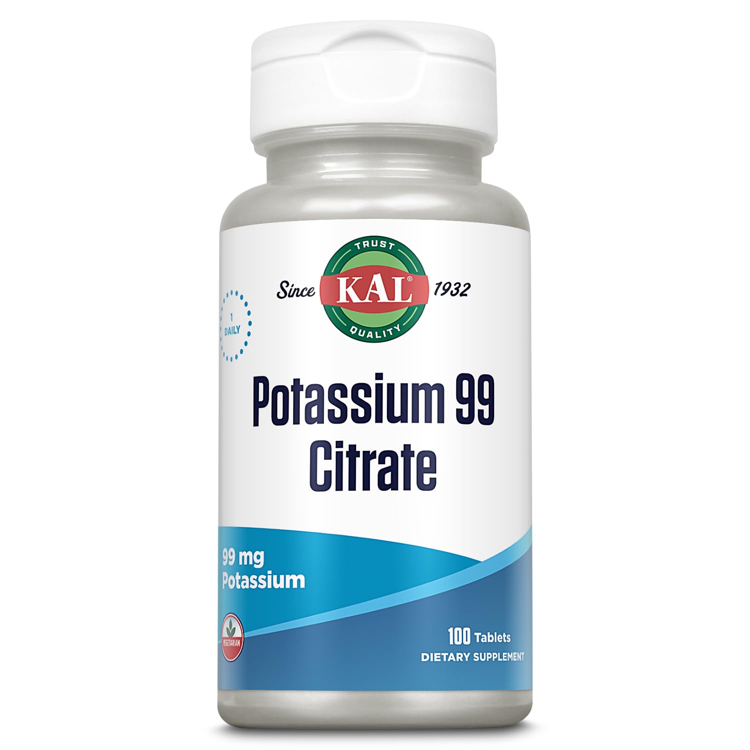 KAL Potassium Citrate 99mg Tablets, 100 Count
