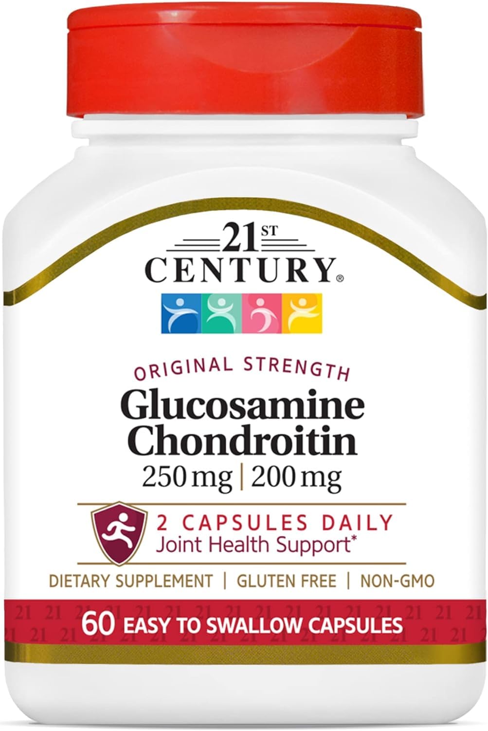 21st Century Glucosamine Chondroitin Original Strength Capsules, 60 Count