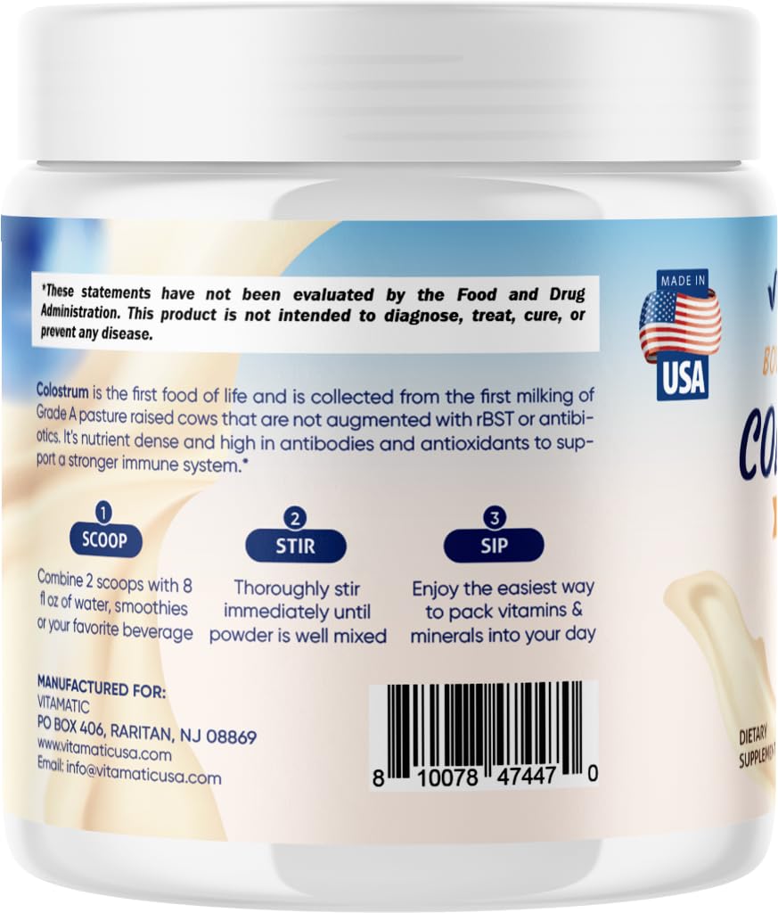 Vitamatic Bovine Colostrum 30% IgG Powder 2.32 oz