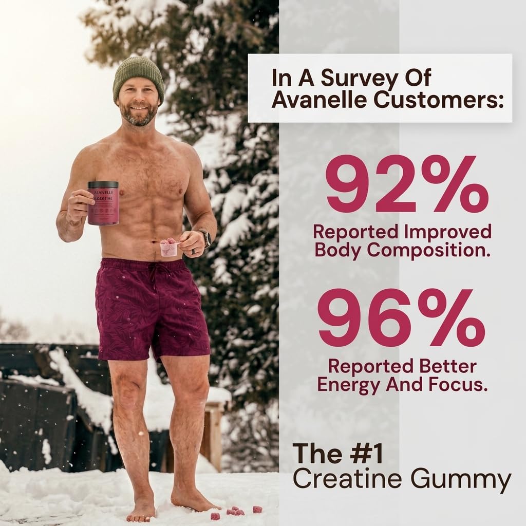 Avanelle Creatine Monohydrate Gummies, 1 Count