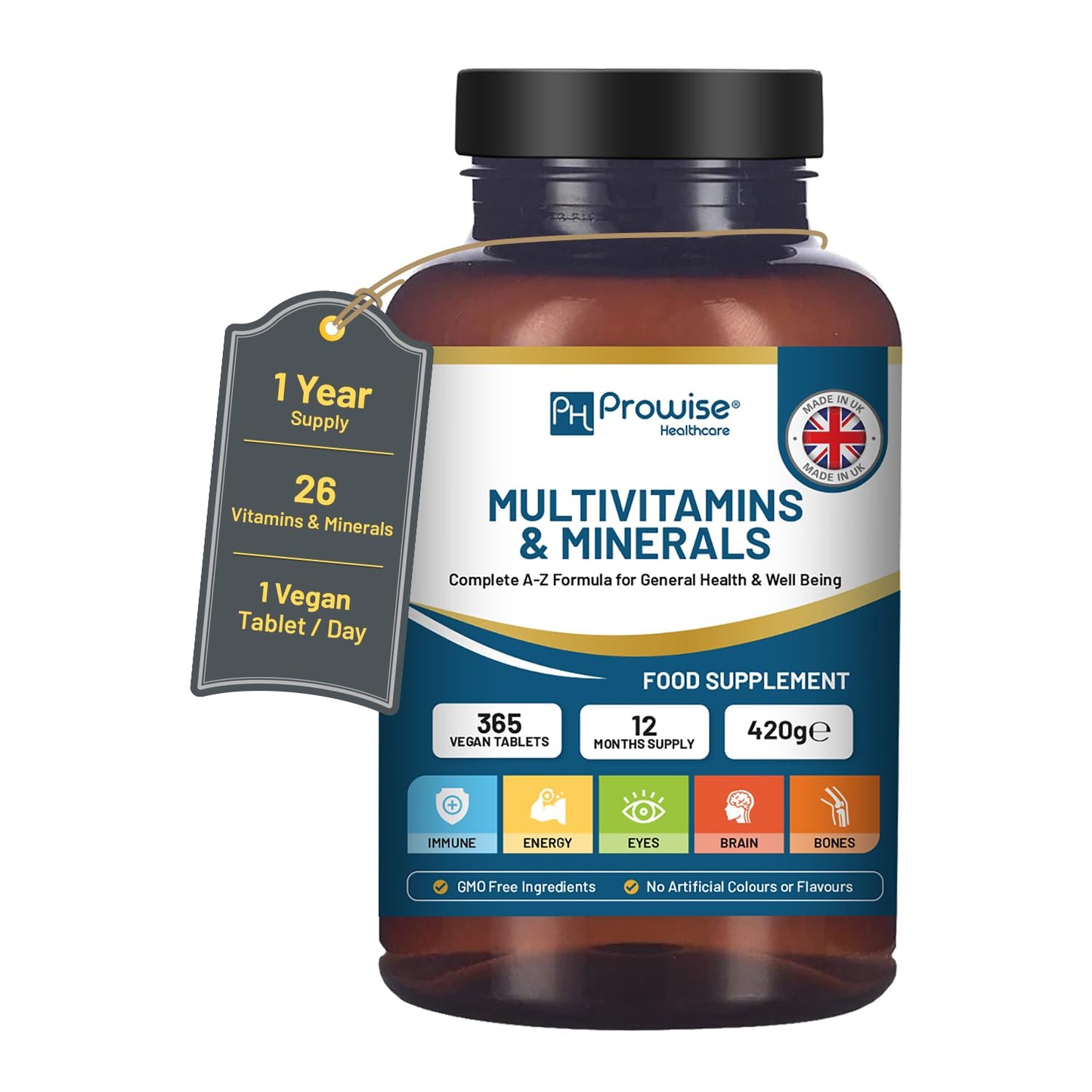 PH PROWISE Healthcare A-Z Multivitamins & Minerals Tablets 365 Count